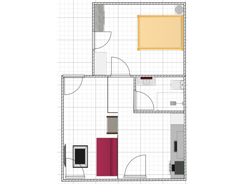 Plan du logement — Logement 2 — T2 34 m²